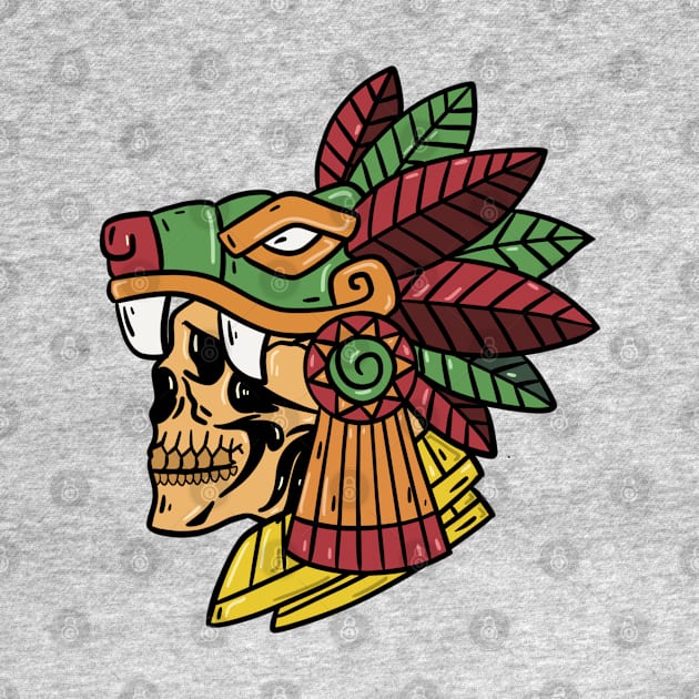 Headmen of Maya Ethnic Group Skull by RiyanRizqi